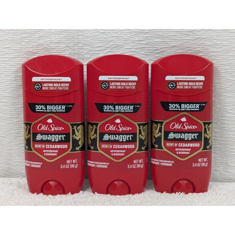 Old Spice - Swagger - Scent of Cedarwood - Deodorant - - 3.4 oz - 3 Pack